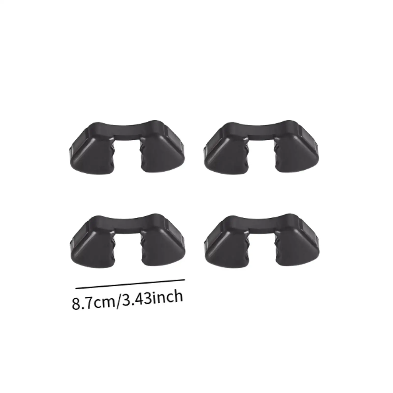 4x مخمدات العجلات الخلفية البديلة المطاطية القوية الممتصة للصدمات الخلفية