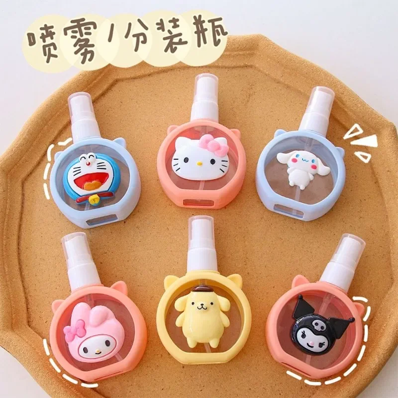 Sanrio anime cartoon innovative refill bottle cute Hello Kitty cinnamon roll Kuromi perfume dispensing container bottle gift