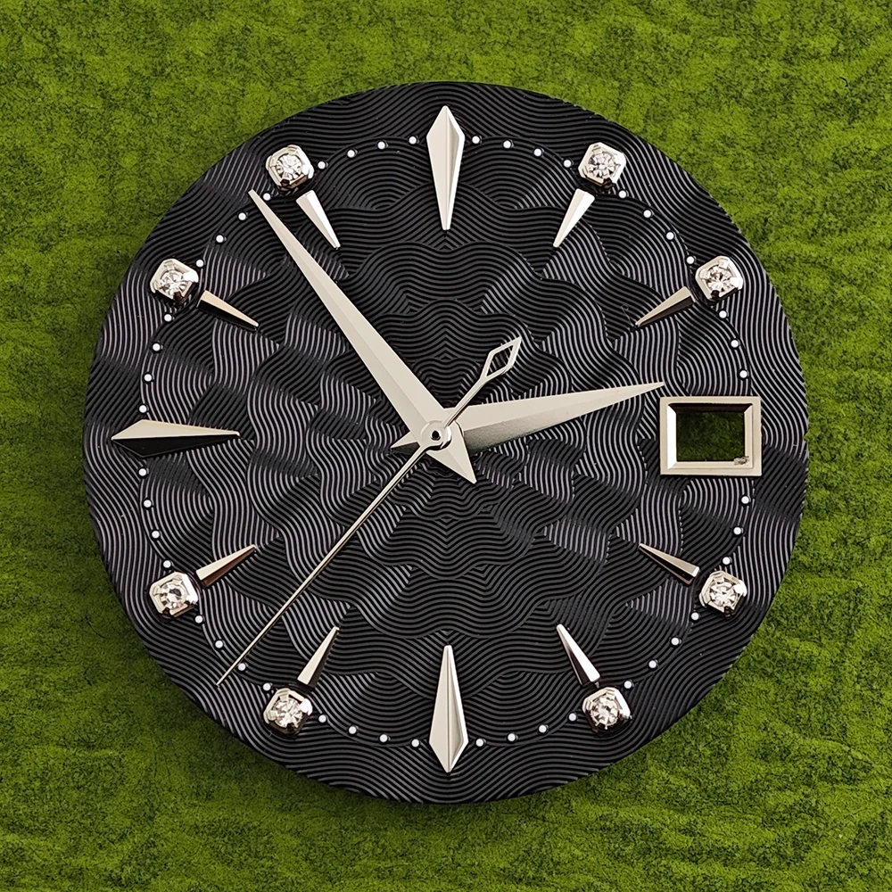 NH35 Dial Women's 29mm Custom Watch Dial Sunset & Wave Patterns High-Quality NH35 NH36 Automatic Movement Watch Mod