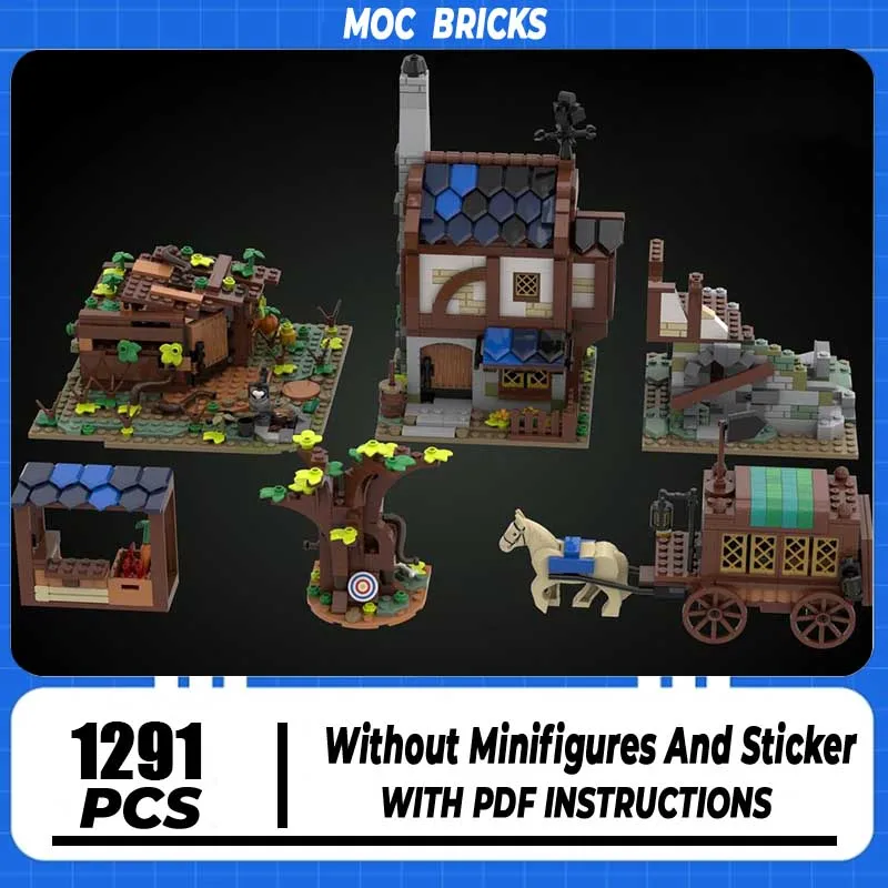 

Moc Building Blocks Medieval Village Pack #1 Model Technology Bricks DIY Assembly Construstion Castle Toy DIY Set Assembly Gifts