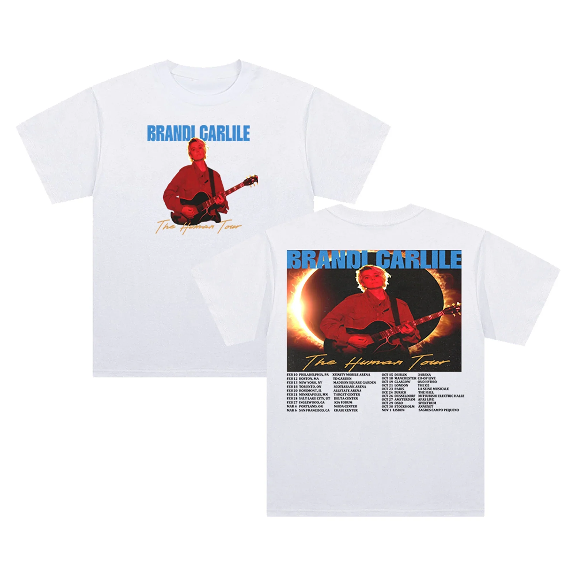 Brandi Carlile The Human Tour 2026 T-shirt Crewneck Short Sleeve Men Women Tee