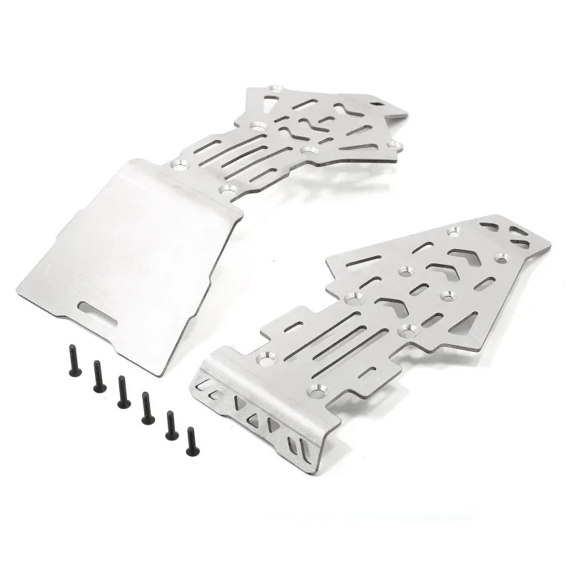 YIKONG YK8081 DF8 Recessed design Stainless Steel Chassis Armor Guard Protection Protector RC Car Upgrade Parts Accessories