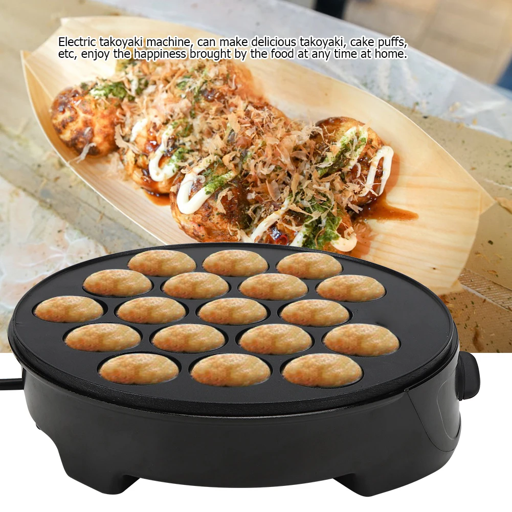 Máquina doméstica Takoyaki, bola de pulpo, Mini sartén eléctrica para hornear, máquina de desayuno