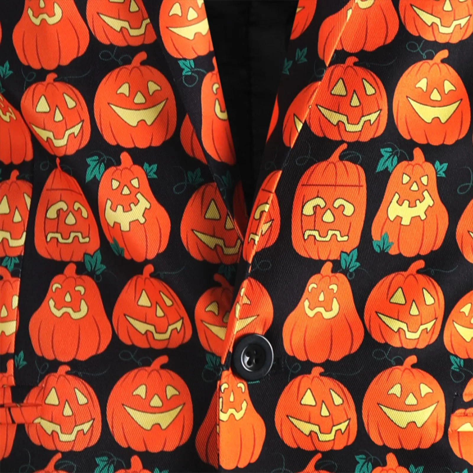 Traje Blazer gótico con estampado de calabaza para hombre, conjunto de 2 piezas para fiesta de Halloween y Carnaval, chaquetas con un solo botón, abrigo y pantalones, 2024