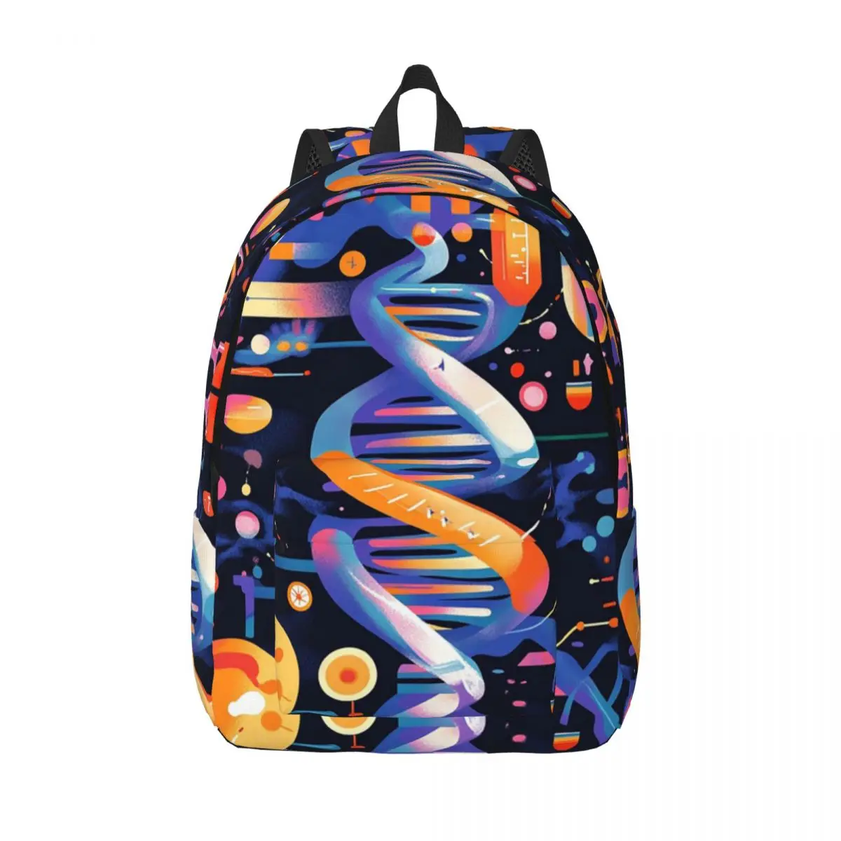 

ДНК нарисованный в сюрреалистическом стиле, студенческий рюкзак, школьная сумка, походный дорожный рюкзак для мужчин, женщин, мальчиков и девочек, сумка для книг, сумки на плечо