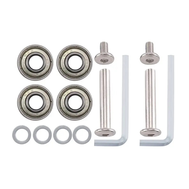 RABIT AS59~ 75Mmx 24Mm Luggage Suitcase Replacement Wheels , PU Swivel Caster Wheels Bearings Repair Kits, A Set Of 6