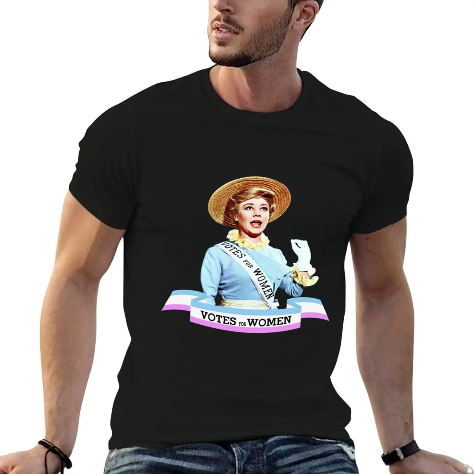 

Votes For Women! - Winifred Banks Fitted Scoop T-Shirt vintage blue archive workout shirts for men