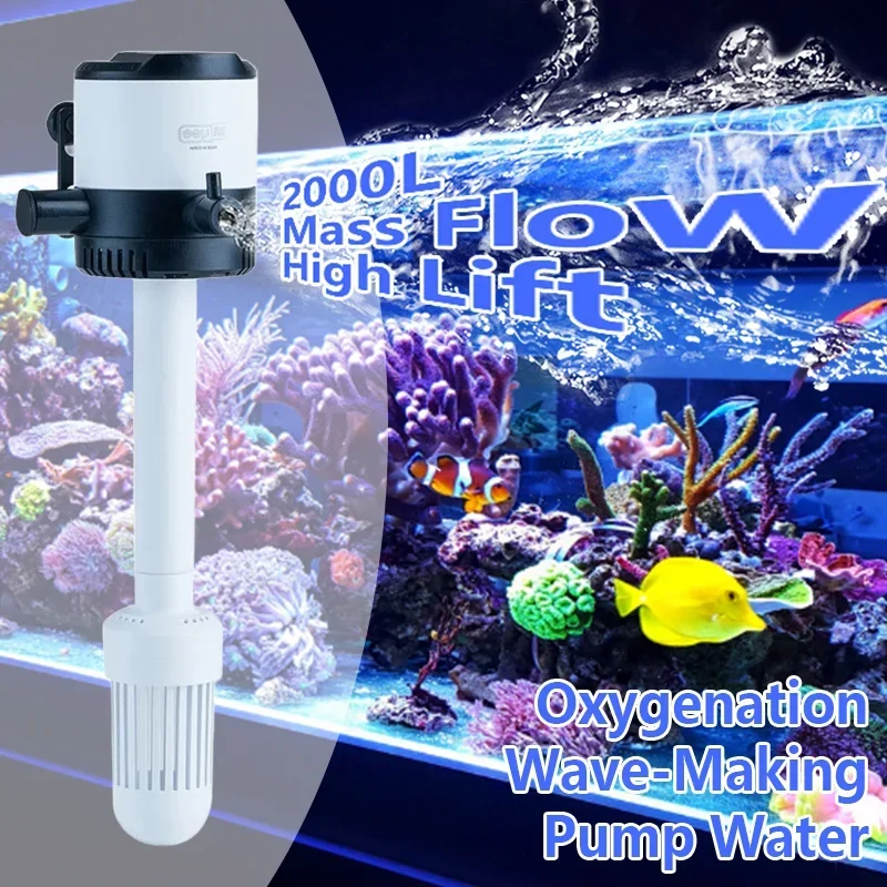 

3 In 1 Aquarium Filter Mass Flow Fish Tank Built-In Silent Oxygen Pump Water Circulation System Equipment Aquarium Accessories