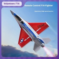 Volantexrc F16 Rc Plane With Lights Fighter Two-Way Aircraft Model Electric Toy Foam Remote Control Aircraft Holiday Gift