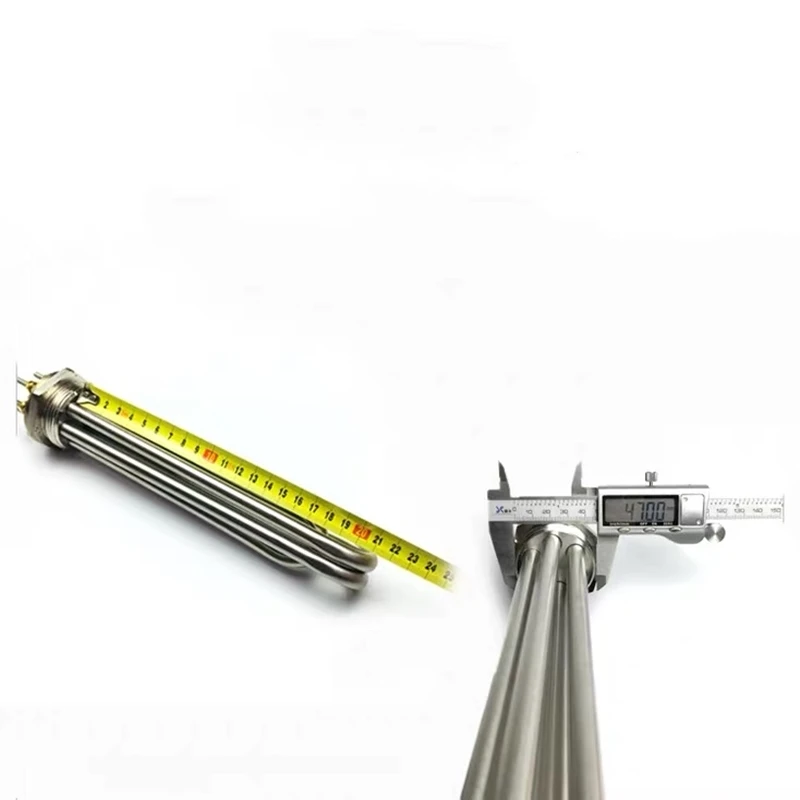 NEW DN40 304SS 220V/380V 3KW/6KW/9KW/12KW Tubular Water Heating Element Spare Parts for Boiler Air Tank