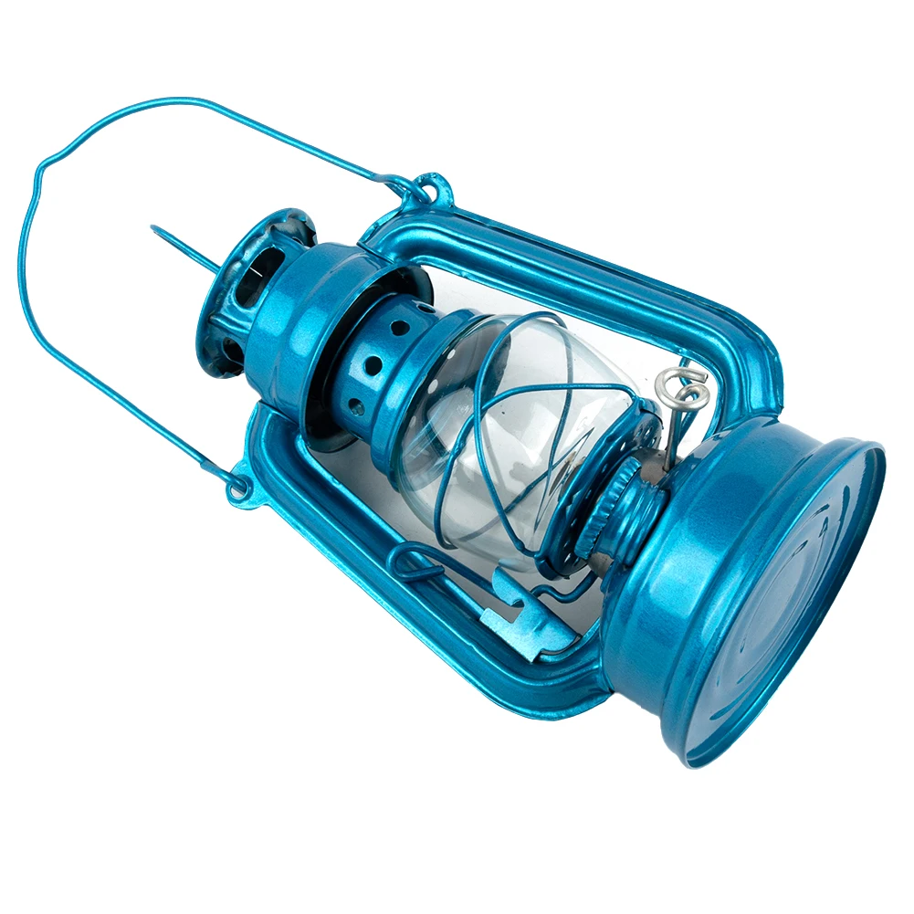 1pc Retro Style Petroleum Storm Lantern Metal Outdoor Portable Camping Lantern Lamp Kerosene Lamp Tent Light Atmosphere Light