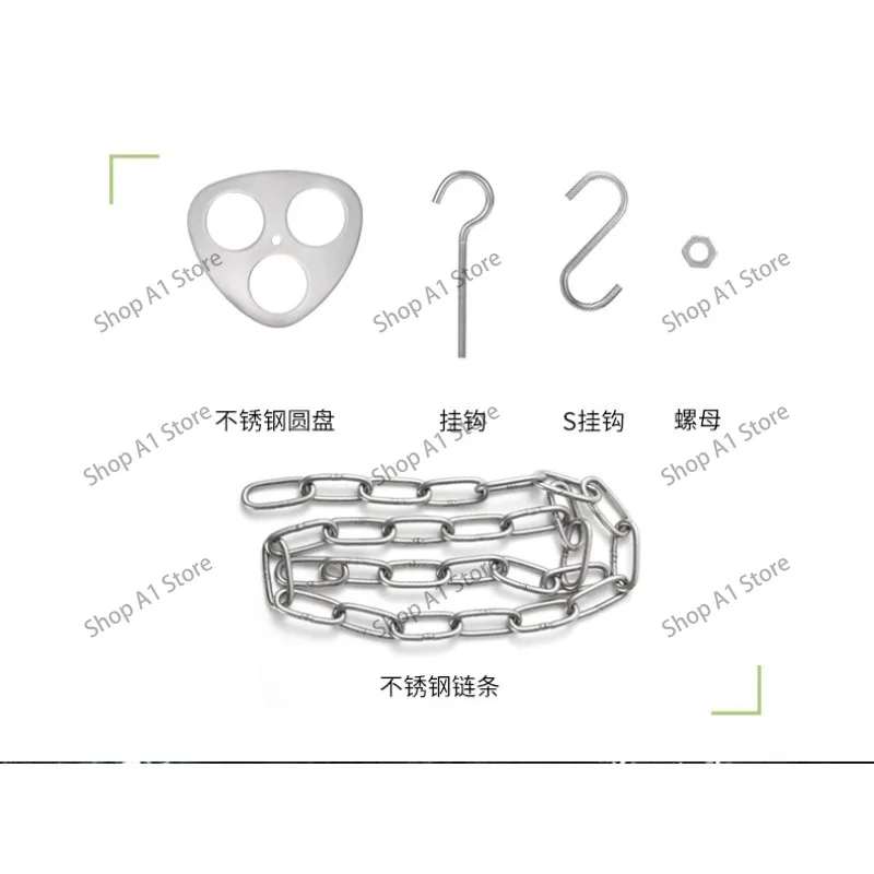 Portable Outdoor Pot Rack Triangular Foot Bracket Hanger Dew Camping Supplies Campfire Stainless Steel Tripod Shelf
