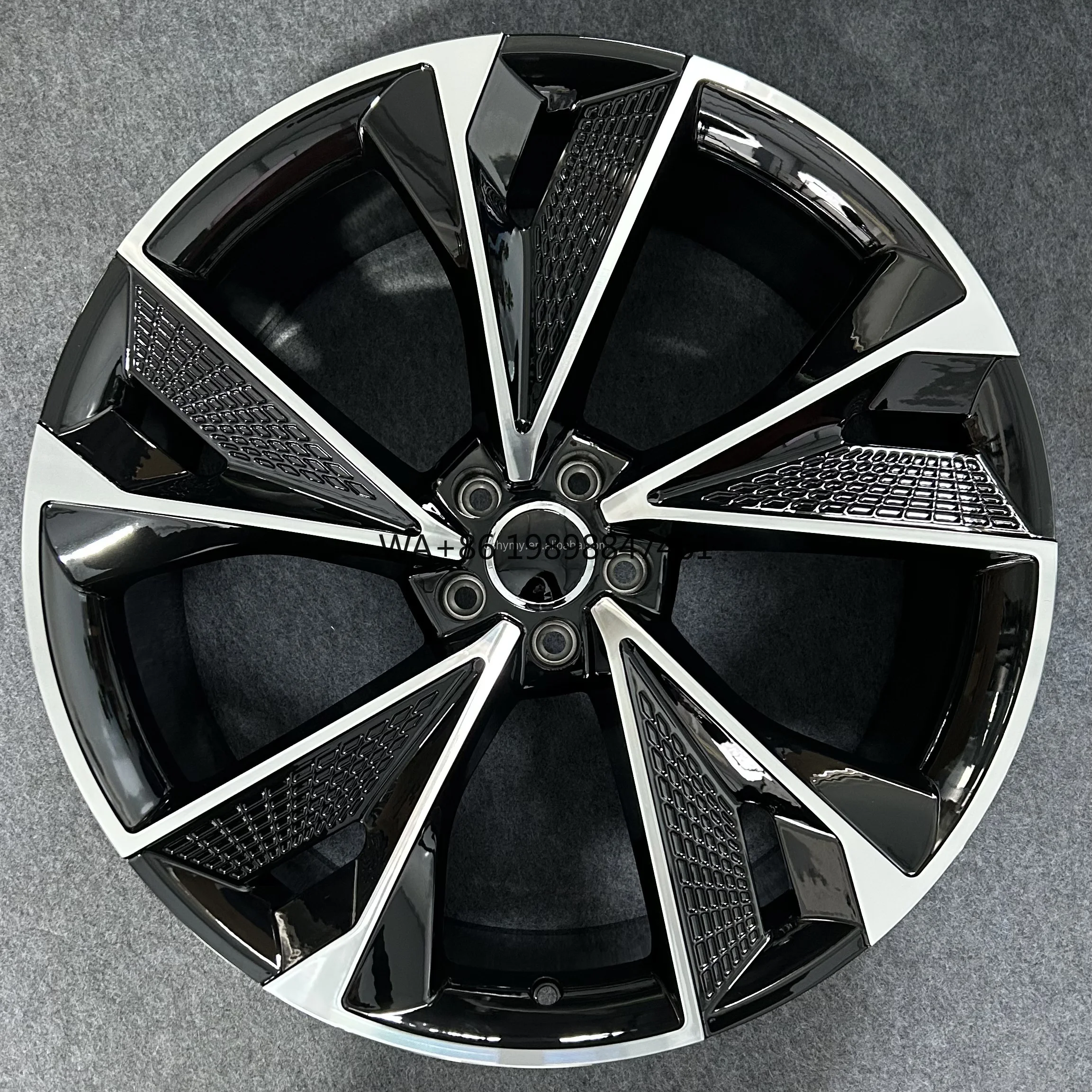 

Black Forged Alloy Wheels in 17-20 Inch Sizes Durable Stock Cast Sport Car Wheel Rims for Audi RS6 C8 A6 A7 A8 S7 RS6 5x112