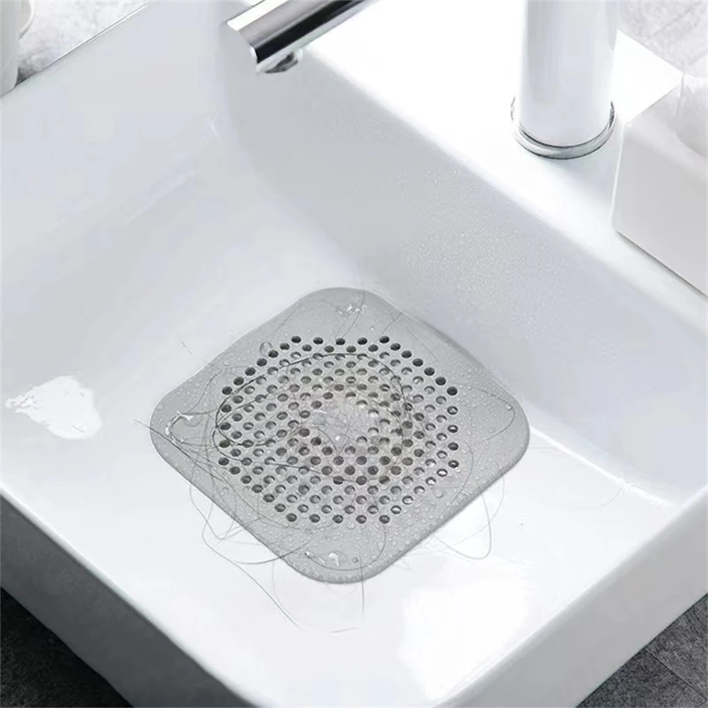 Bathroom Facilities Shower Room Floor Drain Anti-hair Silicone Mat Bathroom Sink Insect Filter Suitable For Multiple Scenes