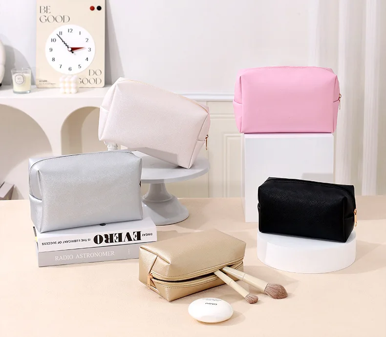 Hand Held Makeup Bag Plain Octagonal Travel Storage Bag large Capacity Toiletries Makeup Supplies Bags