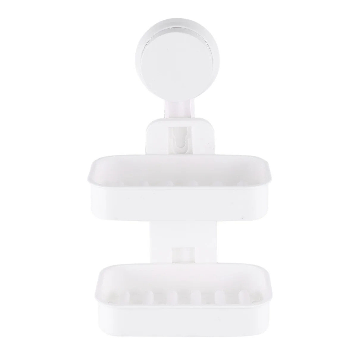 

Soap Holder Double Layer Soap Box Suction Cup Soap Dish Sponge Storage Rack Soap Rack