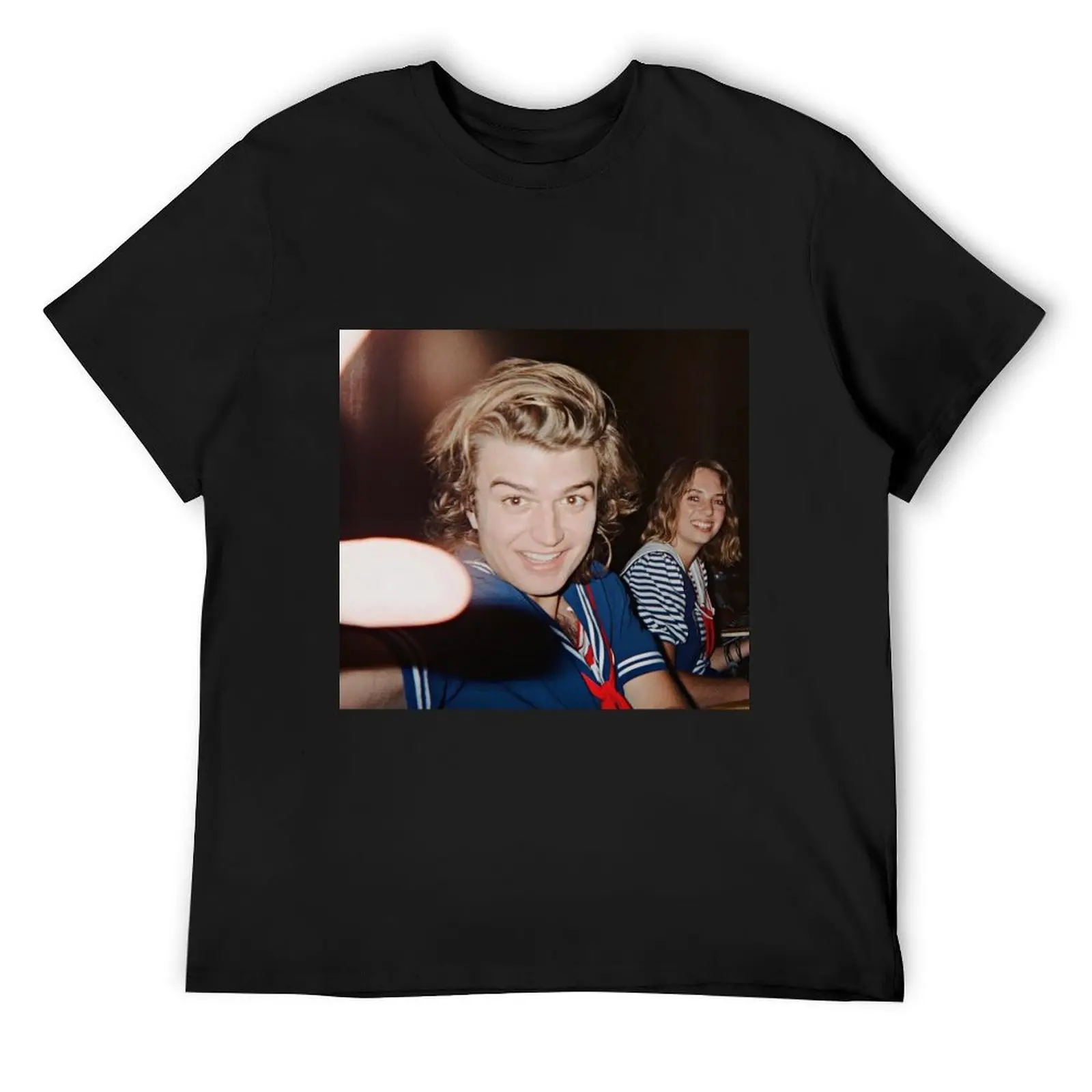 Joe keery and Maya Hawke T-Shirt sweat summer tops graphic shirts cute tops t shirts for men graphic