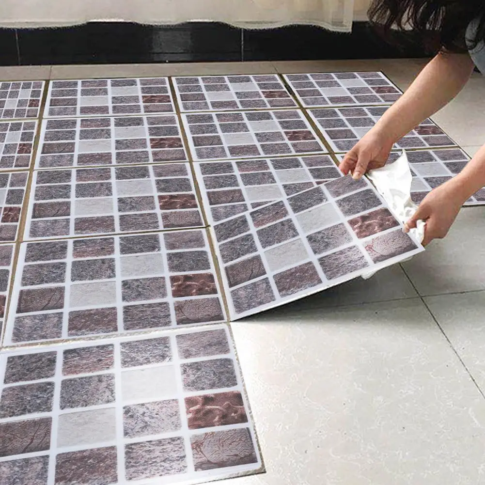 

18pcs Mosaic Tile Transfer Stickers Bathroom Kitchen DIY Home(10cm*10cm)(MTS010)