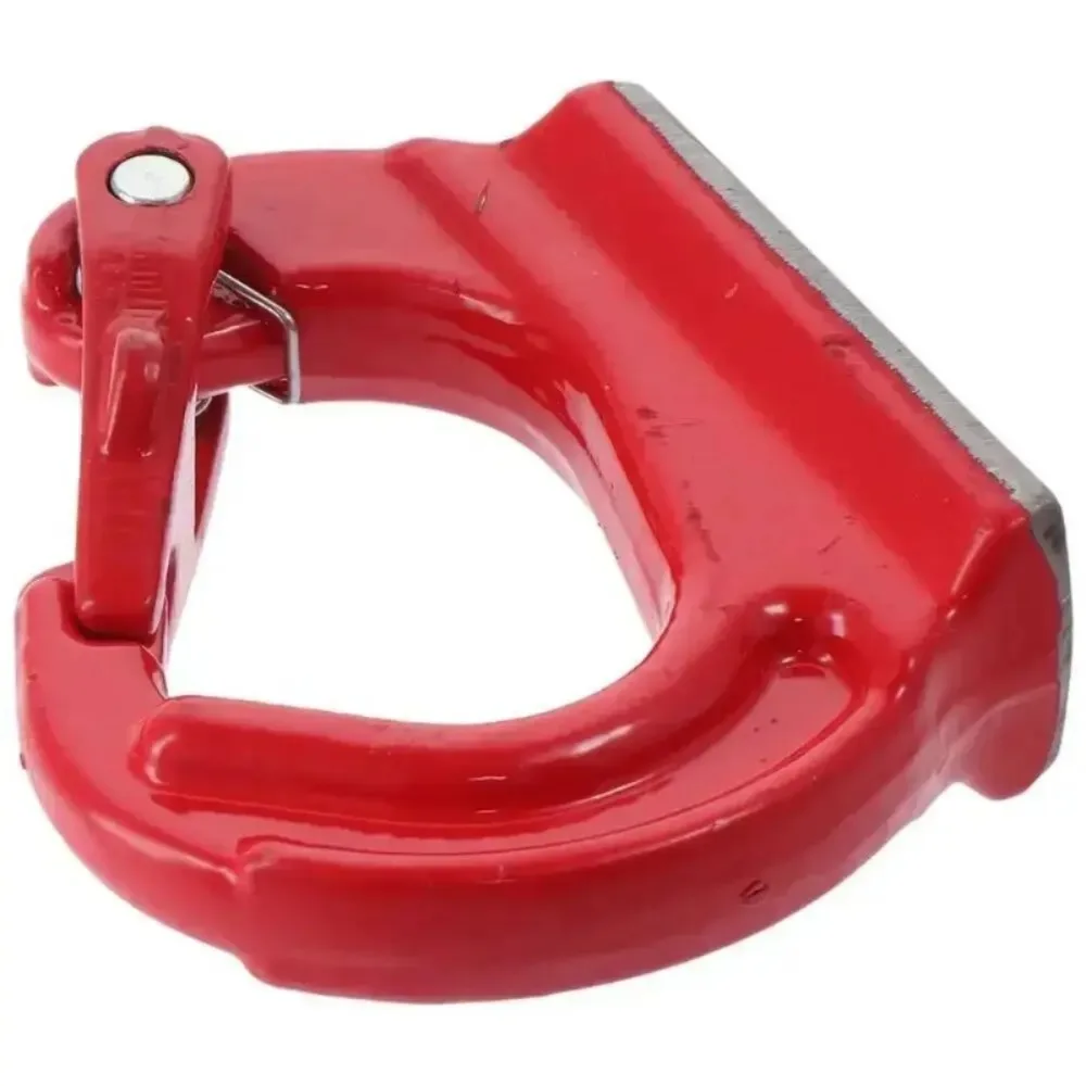 ZF-T Gancho  elevación  alta resistencia 2T, rojo, capacidad  4400 libras, gancho  anclaje soldado G80, acero  aleació