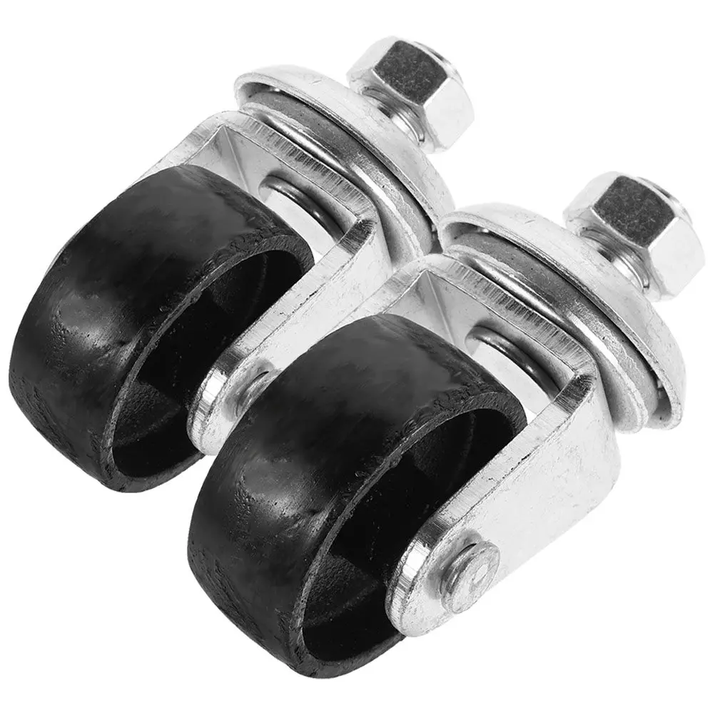 2Pcs Floor Jack Replacement Swivel Casters Heavy Duty Threaded Wheel Set Efficient Positioning Robust Construction Long Term Use