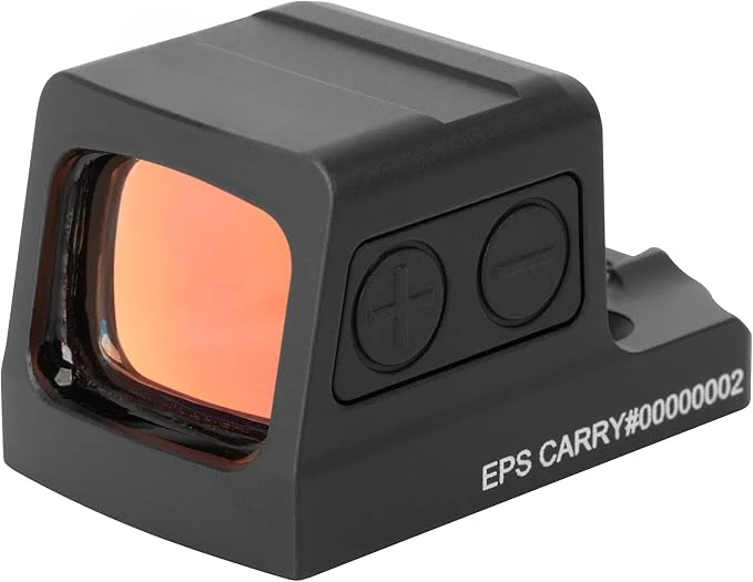 EPS Carry Red 6 MOA Dot Reflex Pistol Sight - Waterproof Shake-Awake Parallax-Free Enclosed Sight for Subcompact Handguns