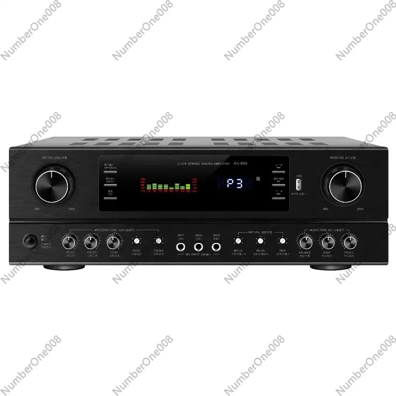 

Home Theater Audiophile Amplifier 5.1 Channel Amplifier 4K High Power HDMI Bluetooth DTS Digital Amplifier