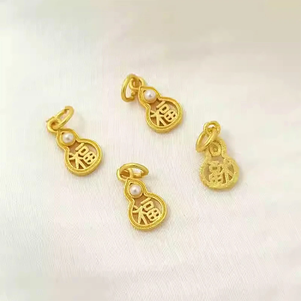 قلادة محظوظة على شكل زهر الخوخ الذهبي غير اللامع يمكنك صنعها بنفسك قلادة مجوهرات عصرية وسوار ومواد إكسسوارات الملابس #4