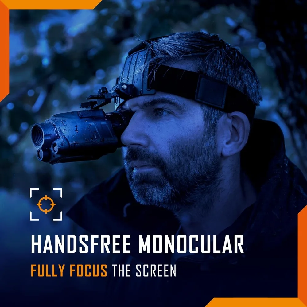 نظارات الرؤية الليلية Night Fox Cruise، تكبير 1x NVG، الأشعة تحت الحمراء غير المرئية 940 نانومتر، عقدة رقمية تكتيكية للصيد