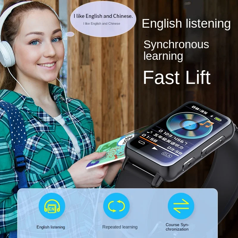 S18 워치 MP3 플레이어 블루투스 워크맨 학생 모델, 다기능 전자책 스포츠 팔찌, MP4 MP3 플레이어, 블루투스, 신제품