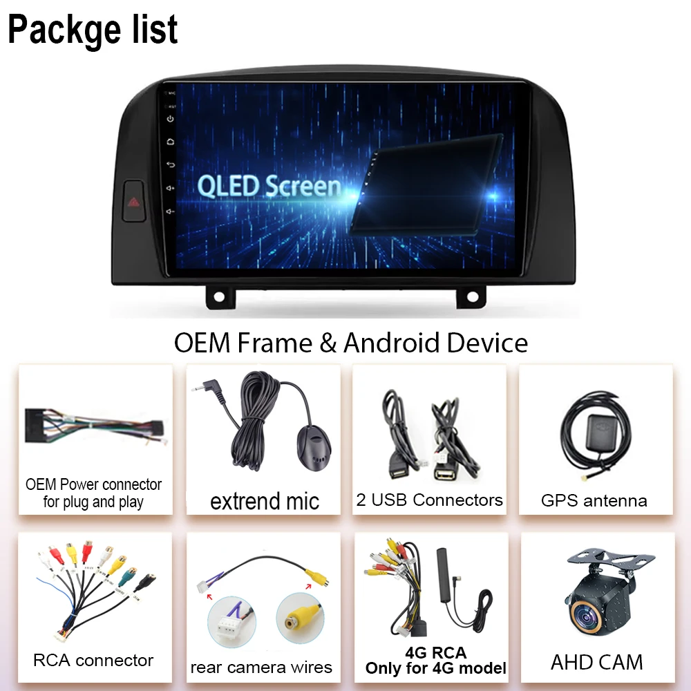 Android 14 For Hyundai Sonata NF 2004 - 2008 Android Radio Stereo Video Wireless Carplay Navigation Multimedia DSP 5G WIFI BT
