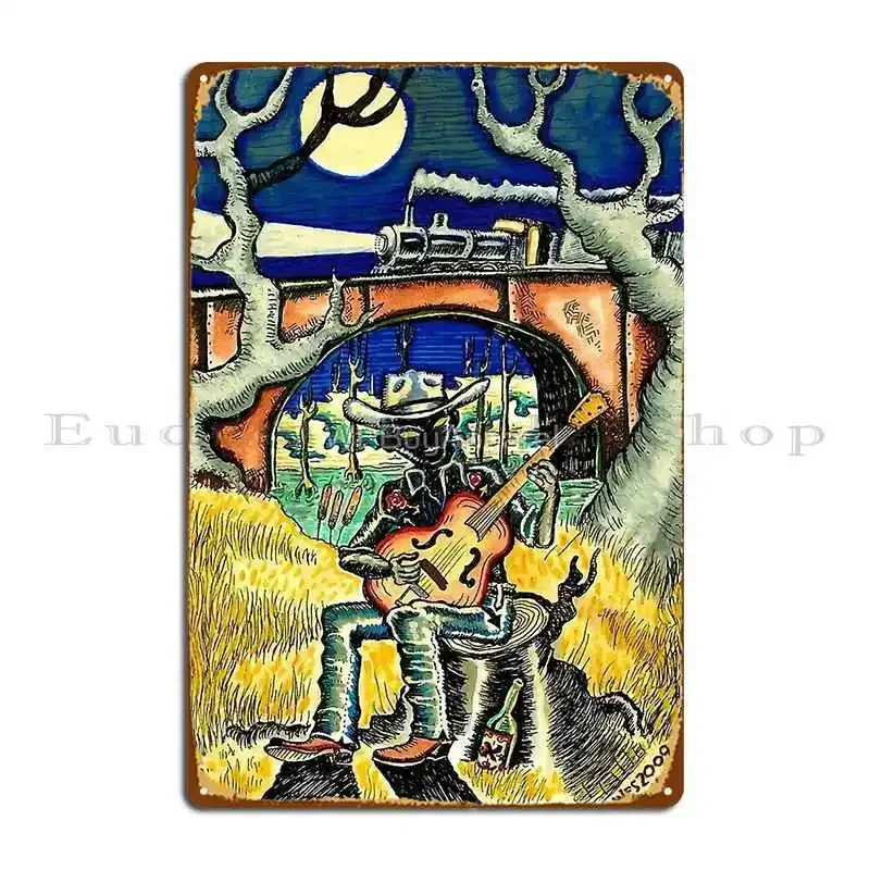 Wes Freed Metal Plaque Designer Cinema Garage Wall Mural Party Tin Sign Poster