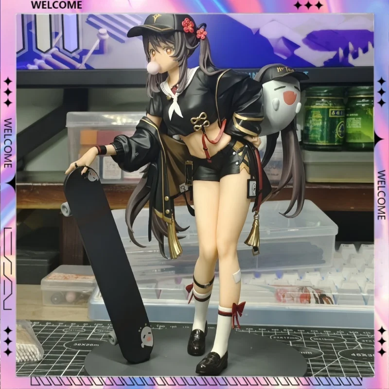 

Hu Tao Figure Gk Model Statue Computer Case Ornament Toy Pvc Material Boys Collection Hot Selling Children’s Christmas Gift