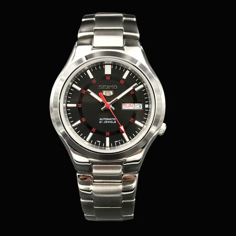 شعبية AAA + الميكانيكية التلقائية AAA + ساعة رجالي سيكو تصميم رياضي متعدد الوظائف حزام الصلب ساعة رجالي يوميا مقاوم للماء