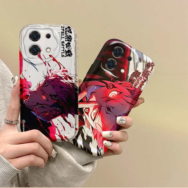 

Anime Jujutsu Kaisen Itadori Yuji Phone Case For Redmi Note 13 12 11 ProPlus 10 9 Pro 14C 13C 12C 10C A4 K70 Soft Silicone Cover