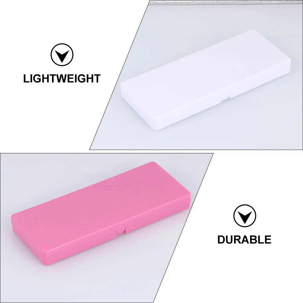 3pcs Watercolor Pigment Mixing Case Nail Art Drawing Tray Portable Makeup Paint Color Plate Durable Plastic Leakproof Design