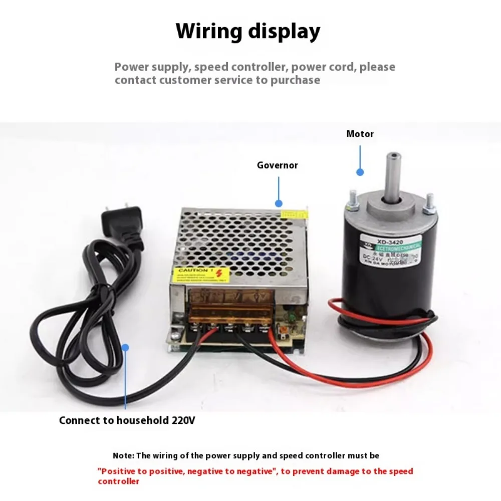 4 أنواع من أعمدة المحرك متوفرة للاختيار محرك DC عالي السرعة 12 فولت/24 فولت 3500/7000 دورة في الدقيقة محرك مغناطيسي دائم قابل للعكس