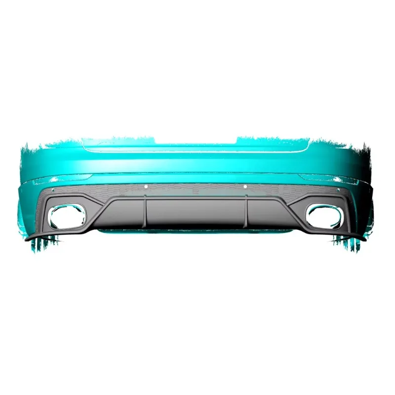 RSQ8 Carbon Rear Bumper Spoiler For Audi RSQ8 Base Sport Utility 4-Door 2020-2023
