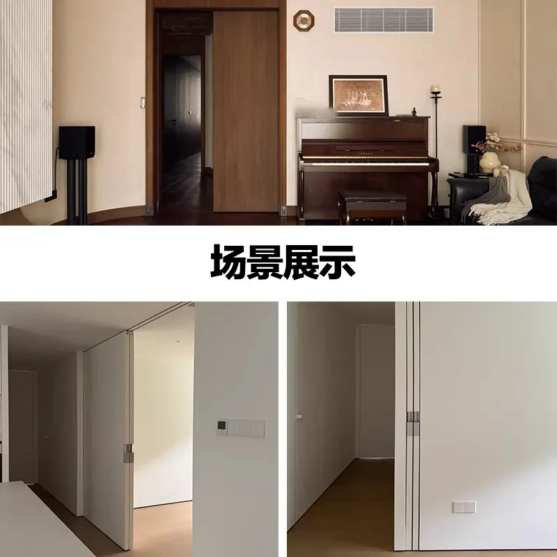 Quick release press hidden pocket door slide guide push-pull translation door pulley lifting full set o