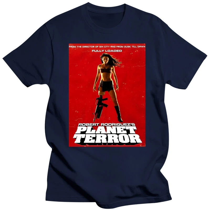 Planet Terror V1 Grindhouse action horror zombie poster TShirt All sizes S-5XL