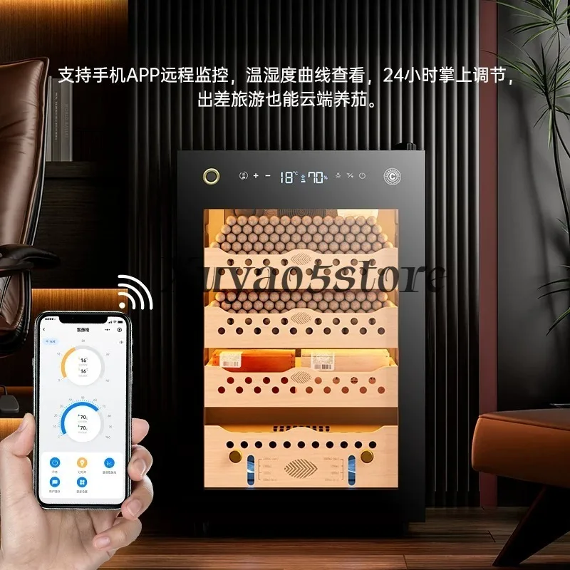 60C compressor constant temperature intelligent WiFi ammonia removal household cedar wood shelf moisturizing cabinet