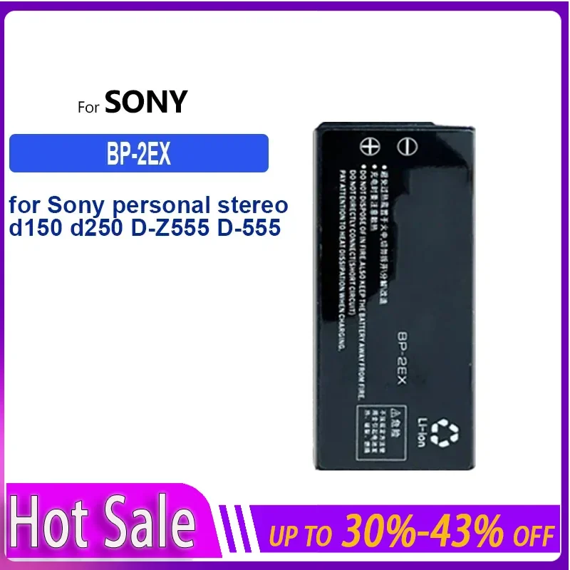 

BP-2EX Replacement Battery for Sony Personal Stereo D150 D250 D-Z555 D-555 D-150 D-250 D-99/90 D-88/82 D-303 D-515 DCP-150