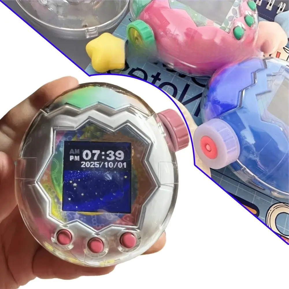 Hard Acrylic Protective Cover Clear With A Random Rotating Cap Protective Shell Decorative Cover for Tamagotchi Paradise
