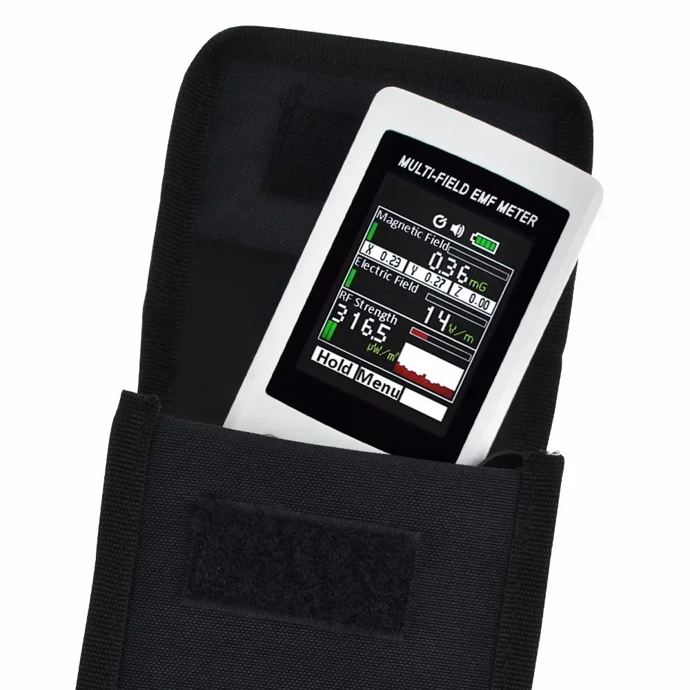 25TM-190 Electromagnetic Electric RFField Strength Tester EMF Meter RFGauss Meter 20mG with Warning Indicator