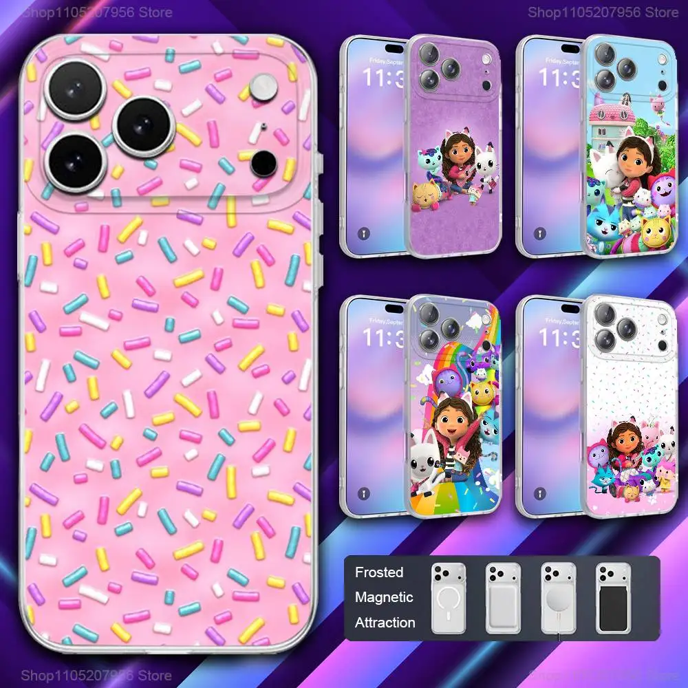 

G-GabbysS Dollhouses Phone Case For iPhone 11,12,15,14,13,17,16,Pro,Plus,E,Max,Air,Mini Magnetic Frosted Cover