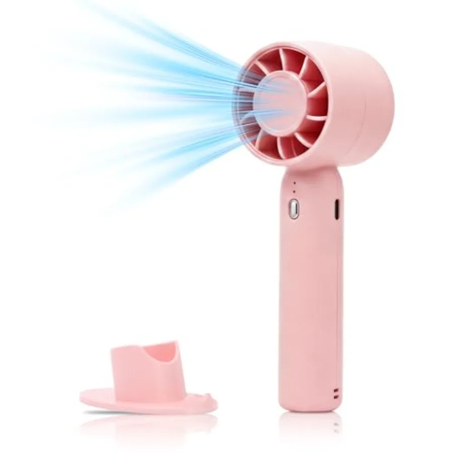 

Handheld Fan Portable Mini Fan - USB C Rechargeable 3 Speed Personal Cooling Fan with Base and Phone Stand - Lightweight 150g D