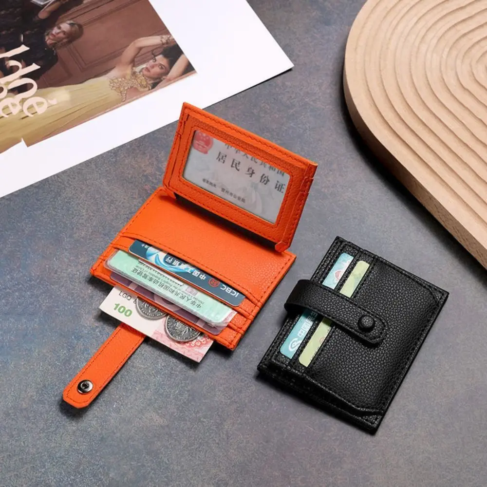 

Multi-card Slot Card Holder Ultra Thin PU Leather Credit Card Holder Card Clip Multi Card Pockets Card Wallet Women