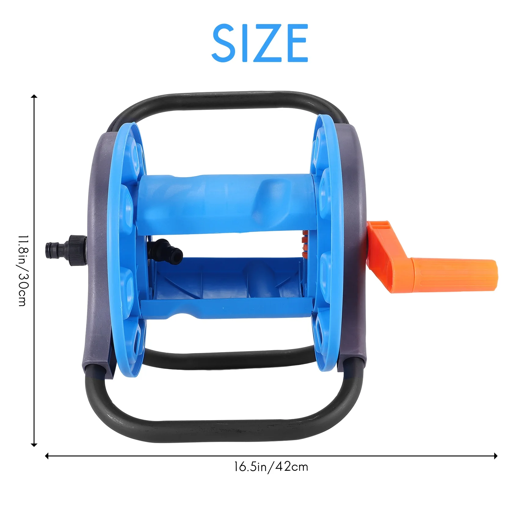 ABSS-Portable 20M Household Garden Water Hose Reel Cart Pipe Storage Car Washer Pipehose Winding Tool Rack Holder