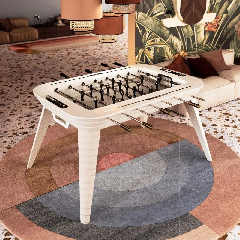 Table football table Leisure and entertainment Solid wood eight-pole double football table