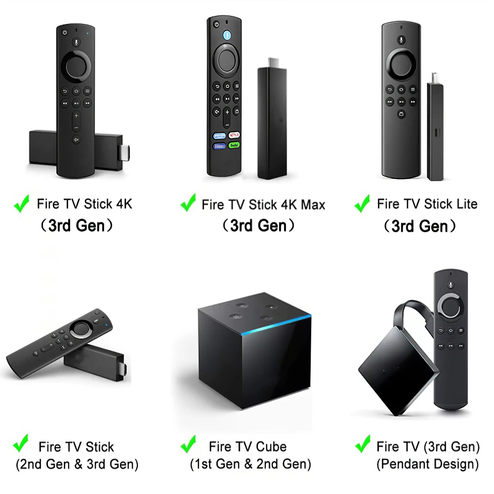 Zamienny inteligentny zdalne piloty głosowy dla Amazonn firestick 4k tv stick 3rd Gen TV Cube Fire TV Stick Lite 4K Home