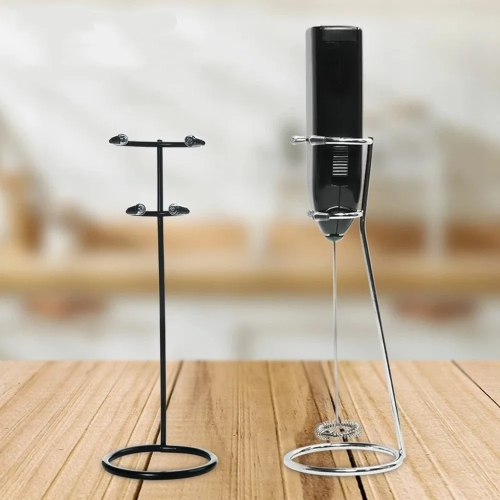 Metal Stand Multifunctional Milk Frother Stand Heavy Duty Universal Hand Blender Holder Iron Frother Storage Base Milk Mixing